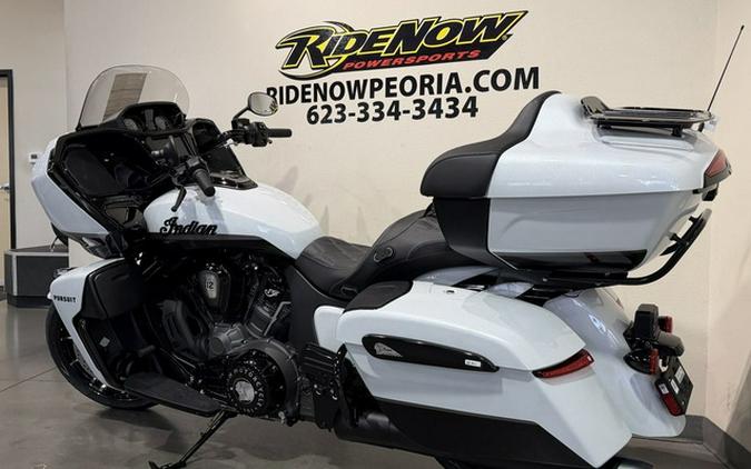2026 Indian Pursuit Dark Horse 112 W/ Powerband Audio Ghost White Metallic With Black