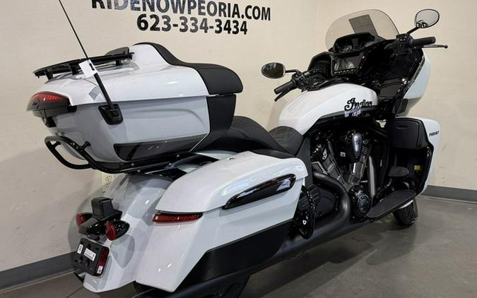 2026 Indian Pursuit Dark Horse 112 W/ Powerband Audio Ghost White Metallic With Black