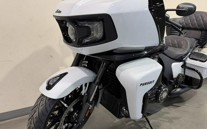 2026 Indian Pursuit Dark Horse 112 W/ Powerband Audio Ghost White Metallic With Black