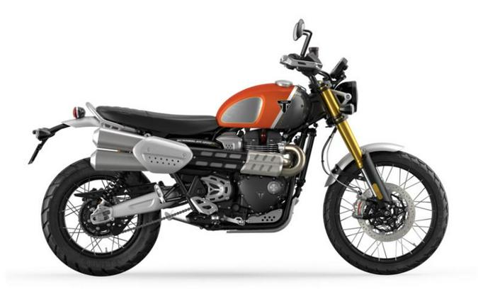 2022 Triumph Scrambler 1200 XE Gold Line Baja Orange / Silver Ice