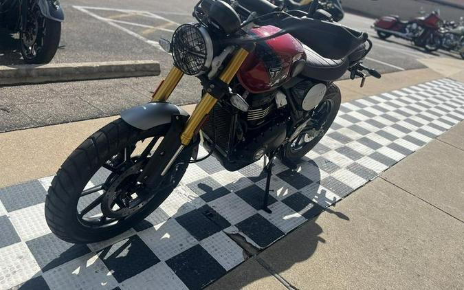 2024 Triumph Scrambler 400 X Carnival Red / Phantom Black