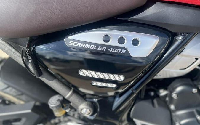 2024 Triumph Scrambler 400 X Carnival Red / Phantom Black
