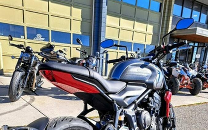 2023 Triumph Trident 660 Silver Ice Diablo Red