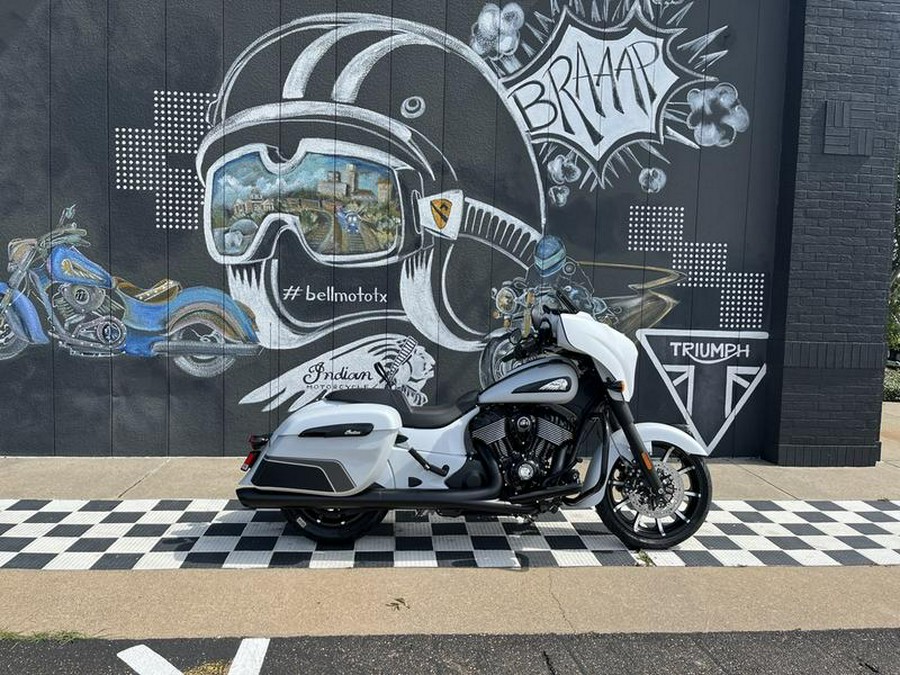 2024 Indian Motorcycle® Chieftain® Dark Horse® Ghost White Metallic Smoke