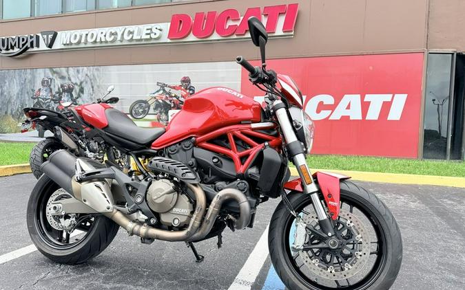 2017 Ducati Monster 821 Red