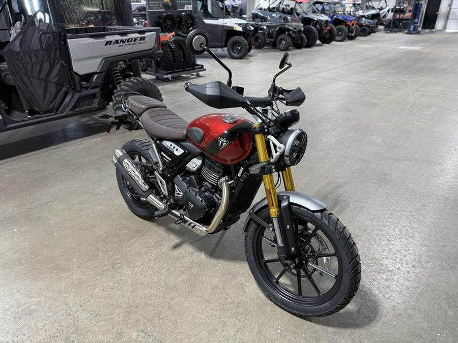 2025 Triumph Scrambler 400 X Carnival Red / Phantom Black