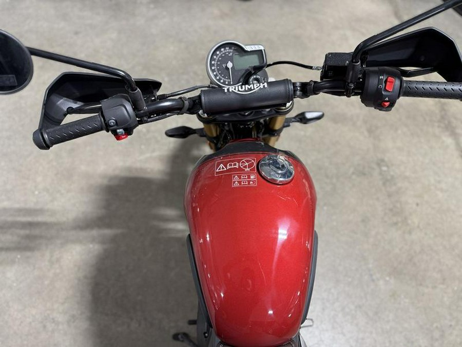 2025 Triumph Scrambler 400 X Carnival Red / Phantom Black
