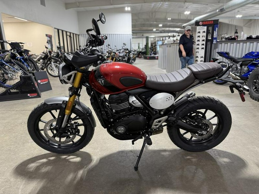 2025 Triumph Scrambler 400 X Carnival Red / Phantom Black