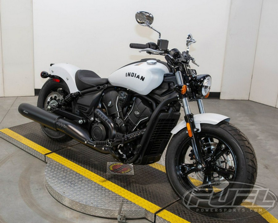 2025 Indian Scout Sixty Bobber Limited Ghost White Metallic S