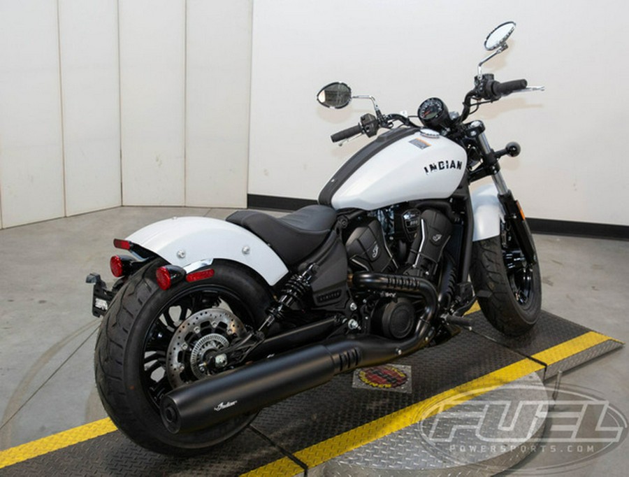 2025 Indian Scout Sixty Bobber Limited Ghost White Metallic S