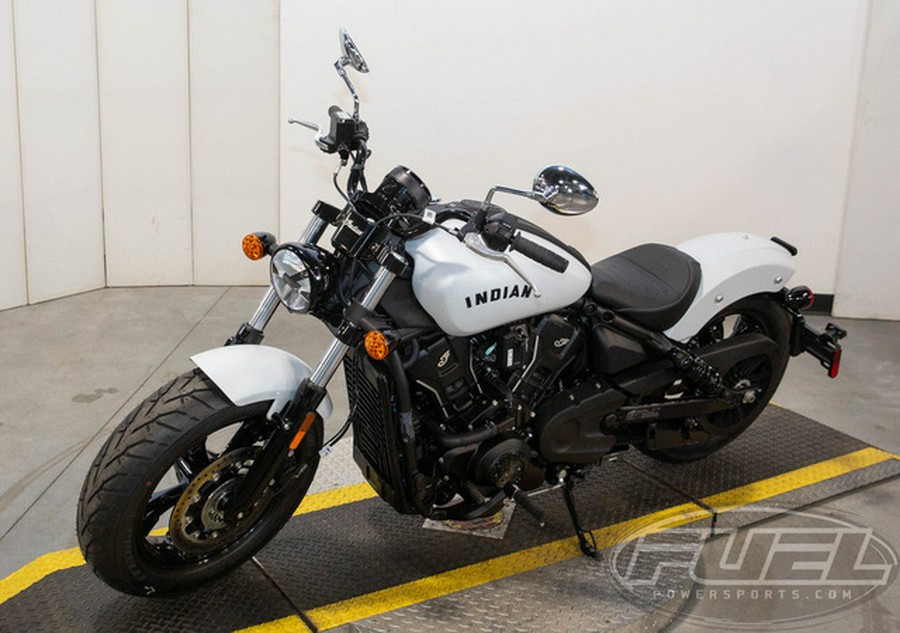 2025 Indian Scout Sixty Bobber Limited Ghost White Metallic S