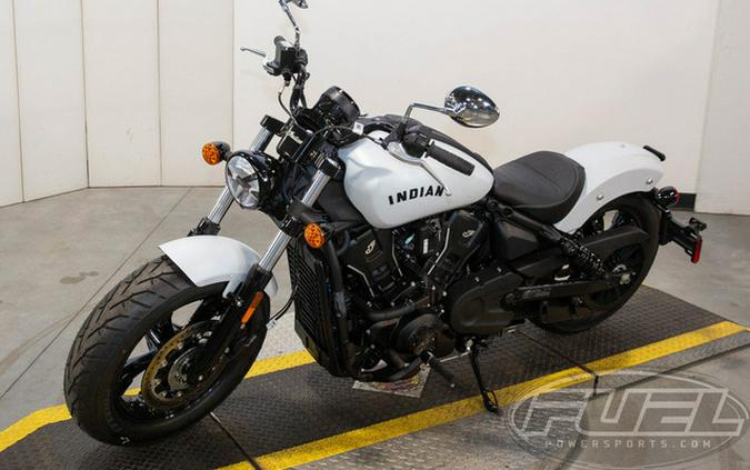 2025 Indian Scout Sixty Bobber Limited Ghost White Metallic S