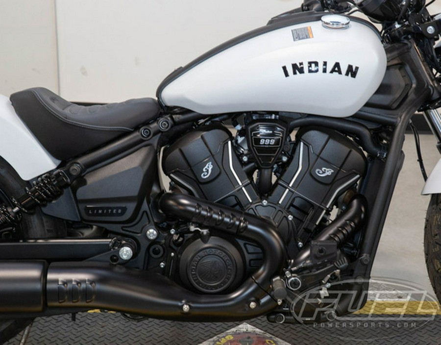 2025 Indian Scout Sixty Bobber Limited Ghost White Metallic S