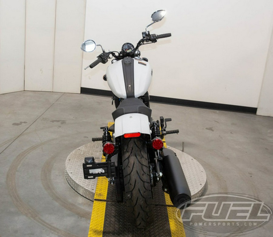 2025 Indian Scout Sixty Bobber Limited Ghost White Metallic S