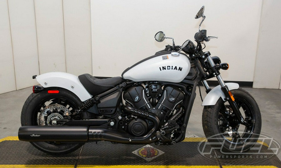 2025 Indian Scout Sixty Bobber Limited Ghost White Metallic S