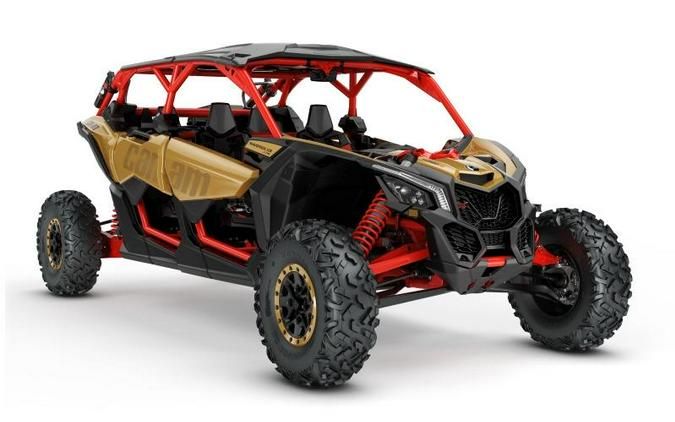2018 Can-Am® Maverick™ X3 MAX X™ rs TURBO R Gold & Can-Am Red