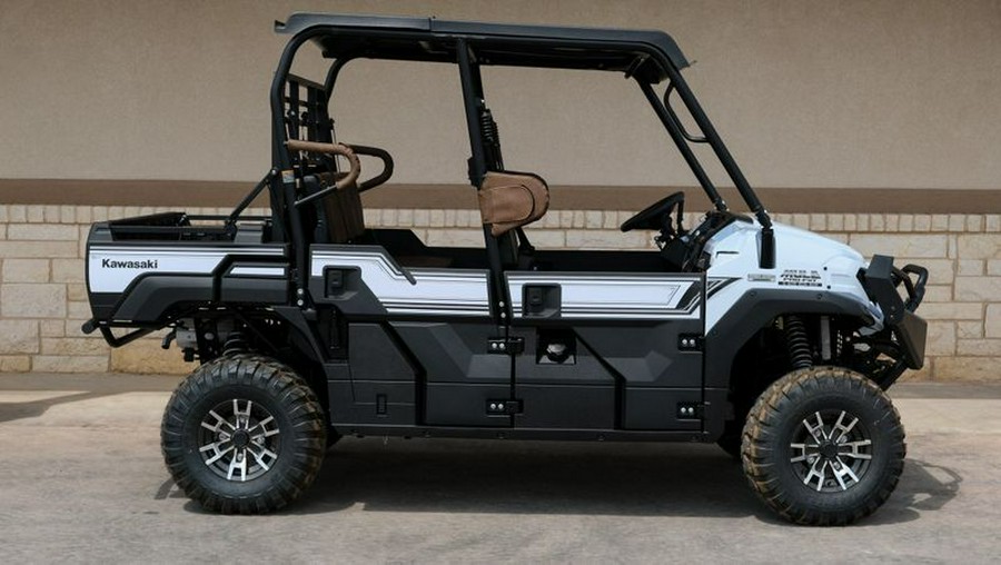 New 2024 KAWASAKI MULE PROFXT 1000 LE PLATINUM RANCH EDITION METALLIC STARDUST WHITE