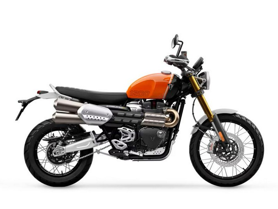 2024 Triumph Scrambler 1200 XE Baja Orange / Phantom Black