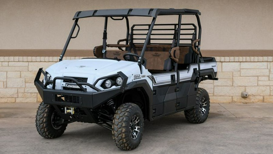 New 2024 KAWASAKI MULE PROFXT 1000 LE PLATINUM RANCH EDITION METALLIC STARDUST WHITE