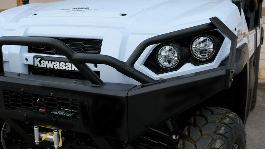 New 2024 KAWASAKI MULE PROFXT 1000 LE PLATINUM RANCH EDITION METALLIC STARDUST WHITE