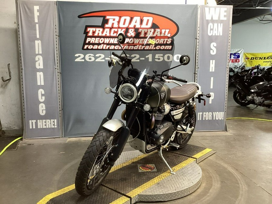 2022 Triumph Scrambler 1200 XC Matt Khaki Green Matt Jet Black