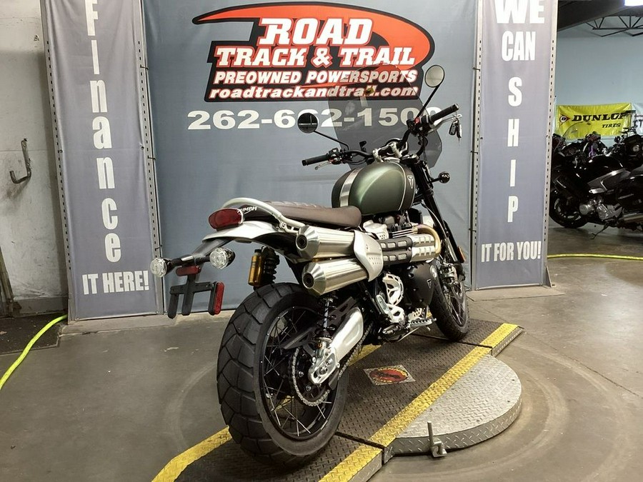 2022 Triumph Scrambler 1200 XC Matt Khaki Green Matt Jet Black