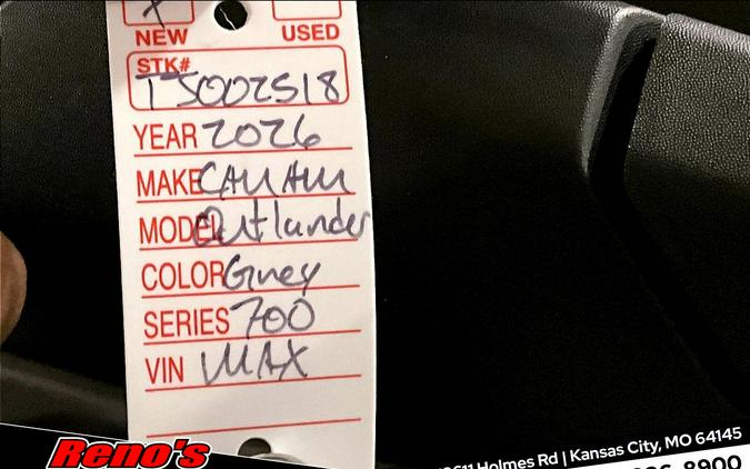 2026 Can-Am OUTLANDER MAX XT 700