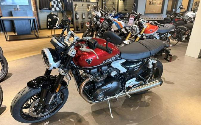 2026 Triumph Speed Twin 1200 Carnival Red/Sapphire Black