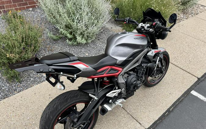 2021 Triumph Street Triple R Matte Silver Ice