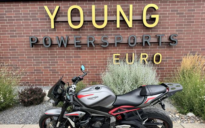 2021 Triumph Street Triple R Matte Silver Ice