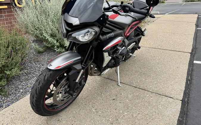 2021 Triumph Street Triple R Matte Silver Ice