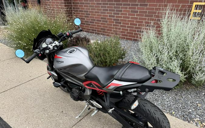 2021 Triumph Street Triple R Matte Silver Ice