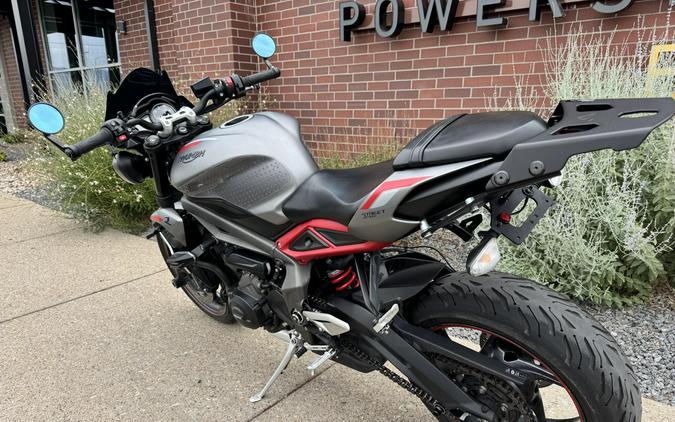 2021 Triumph Street Triple R Matte Silver Ice