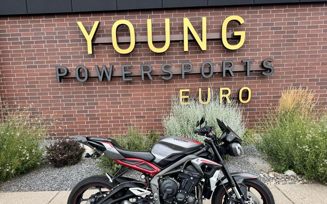 2021 Triumph Street Triple R Matte Silver Ice