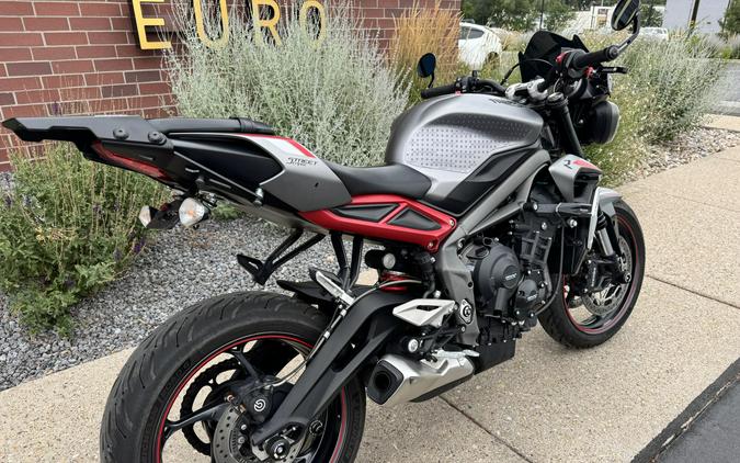 2021 Triumph Street Triple R Matte Silver Ice