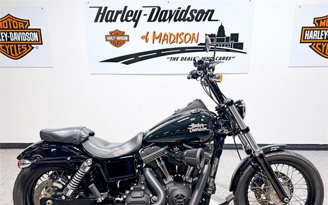 2015 Harley-Davidson Dyna Street Bob FXDB 6,361 Miles Vivid Black