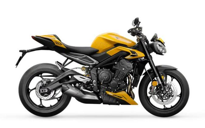 2025 Triumph Street Triple 765 RS Cosmic Yellow