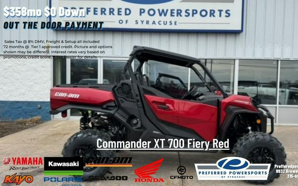 2024 Can-Am Commander XT 700 Fiery Red