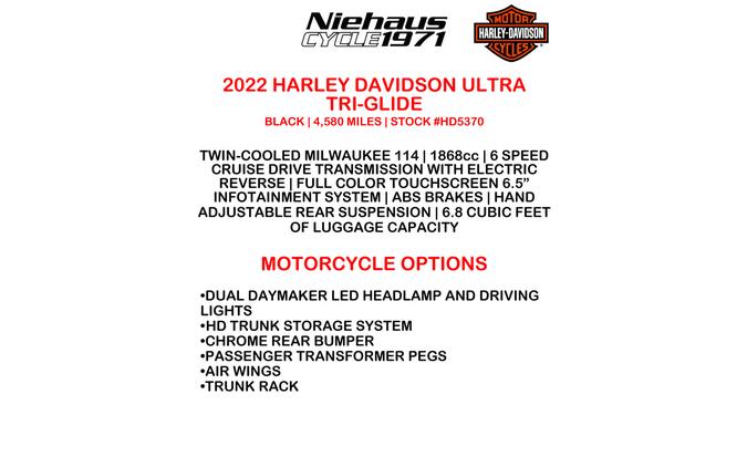 2022 Harley-Davidson® FLHTCU TRI GLIDE ULTRA