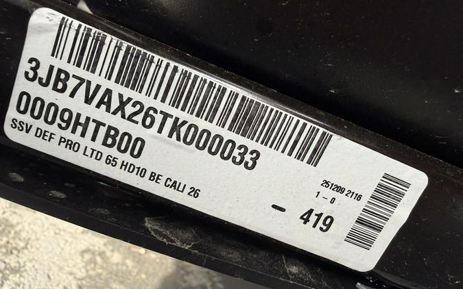 2026 Can-Am® Defender PRO Limited HD10