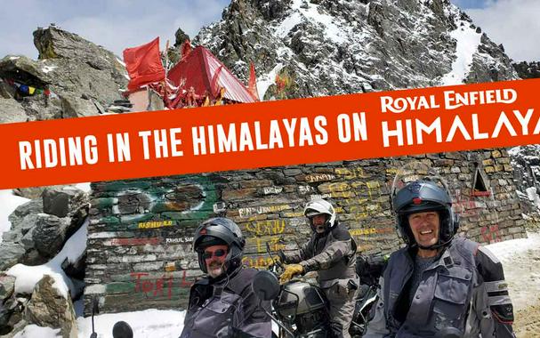 Riding in the Himalayas on Himalayans