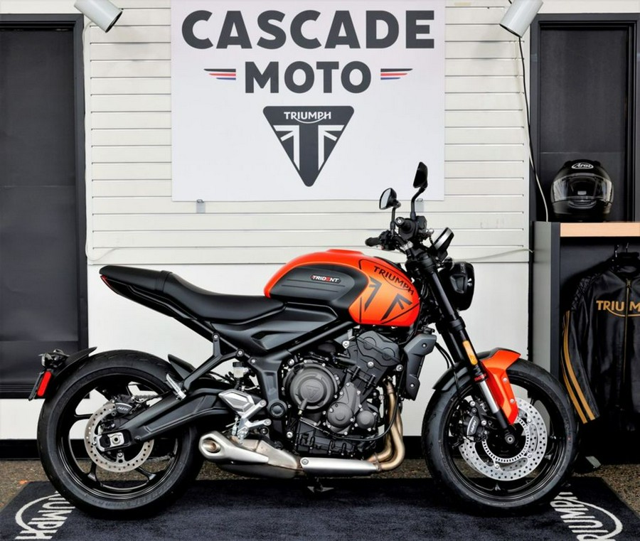 2023 Triumph Trident 660 Matte Baja Orange / Matte Storm Grey for sale ...