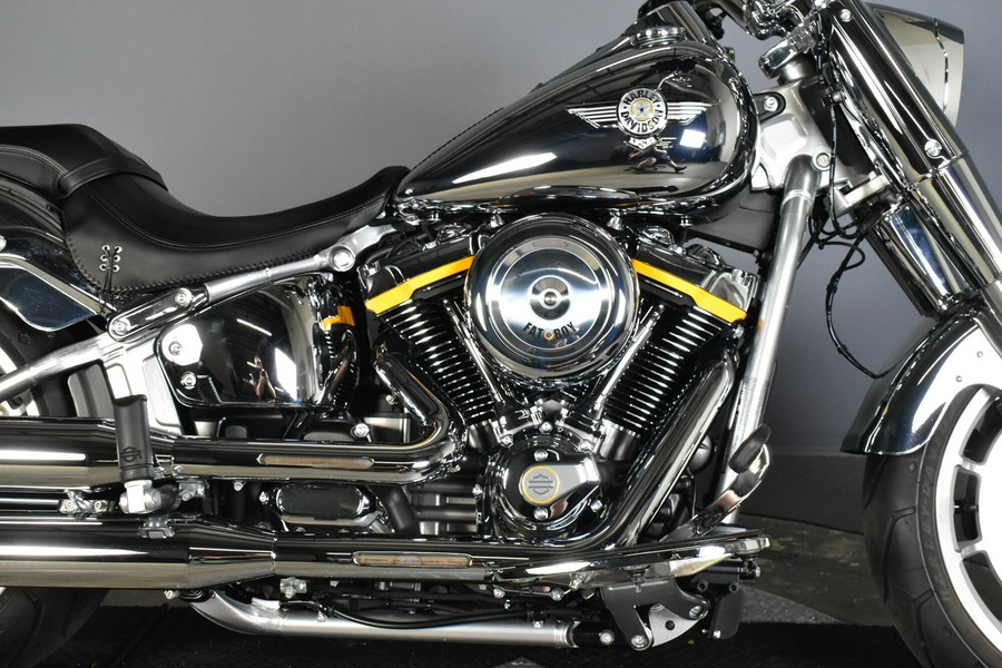 2025 Harley-Davidson Fat Boy Gray Ghost Reflection