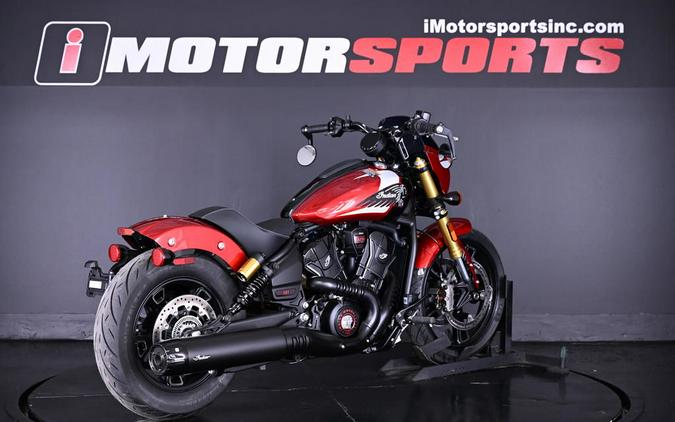 2025 Indian Motorcycle® 101 Scout® Sunset Red Metallic with Graphics