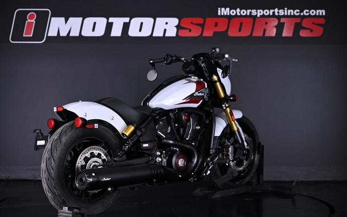 2025 Indian Motorcycle® 101 Scout® Ghost White Metallic with Graphics