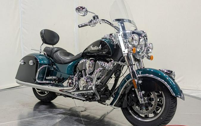 2019 Indian Springfield Metallic Jade Thunder Black