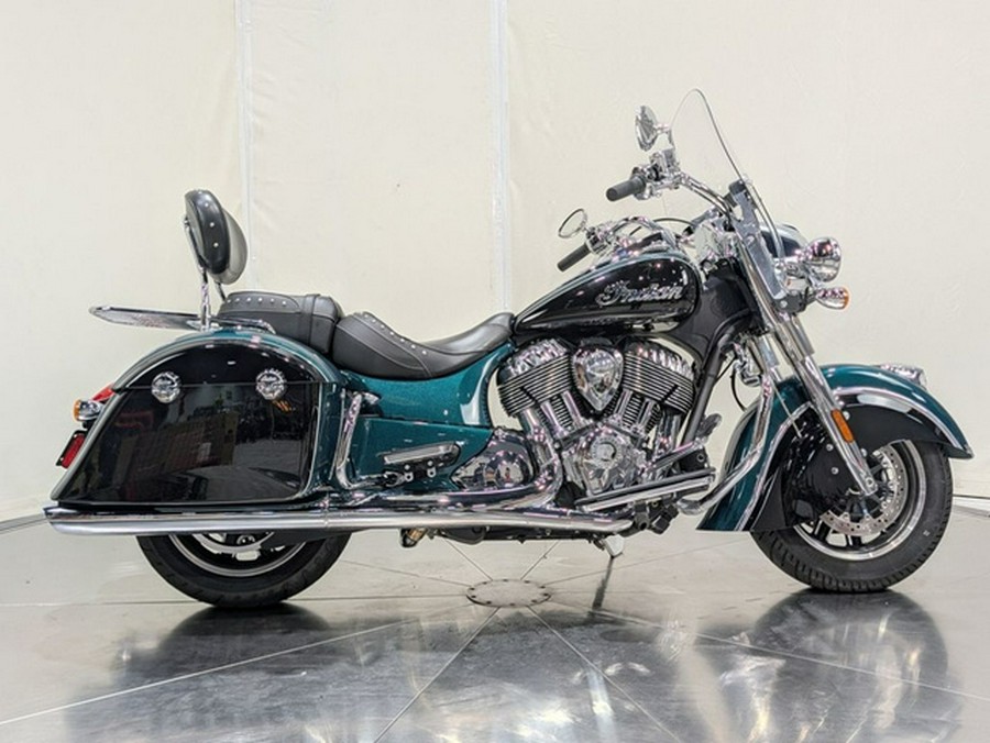 2019 Indian Springfield Metallic Jade Thunder Black