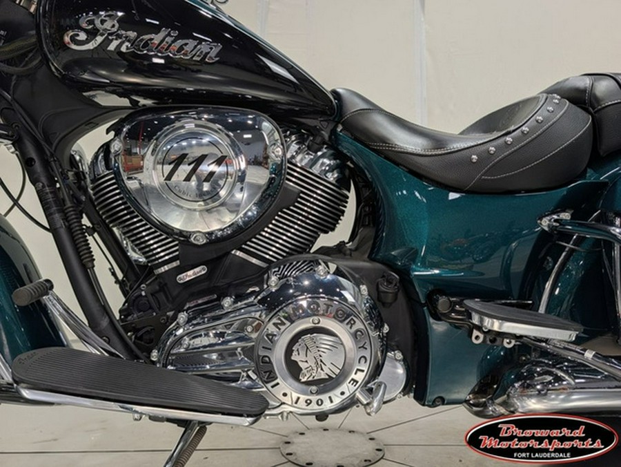 2019 Indian Springfield Metallic Jade Thunder Black