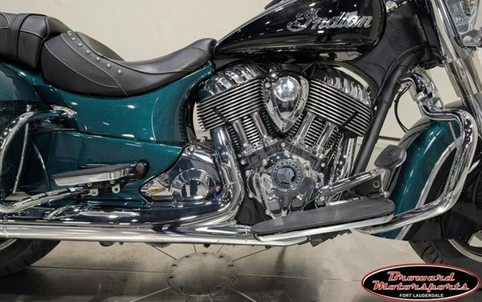 2019 Indian Springfield Metallic Jade Thunder Black