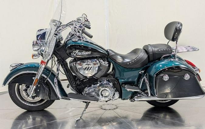 2019 Indian Springfield Metallic Jade Thunder Black